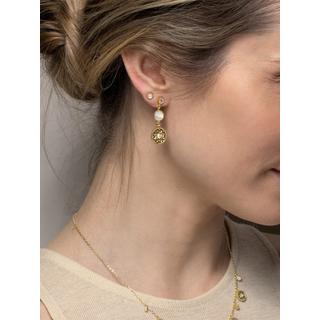 PHANTASYA  Harmony Naturstein Ohrstecker 2042 Vergoldet 