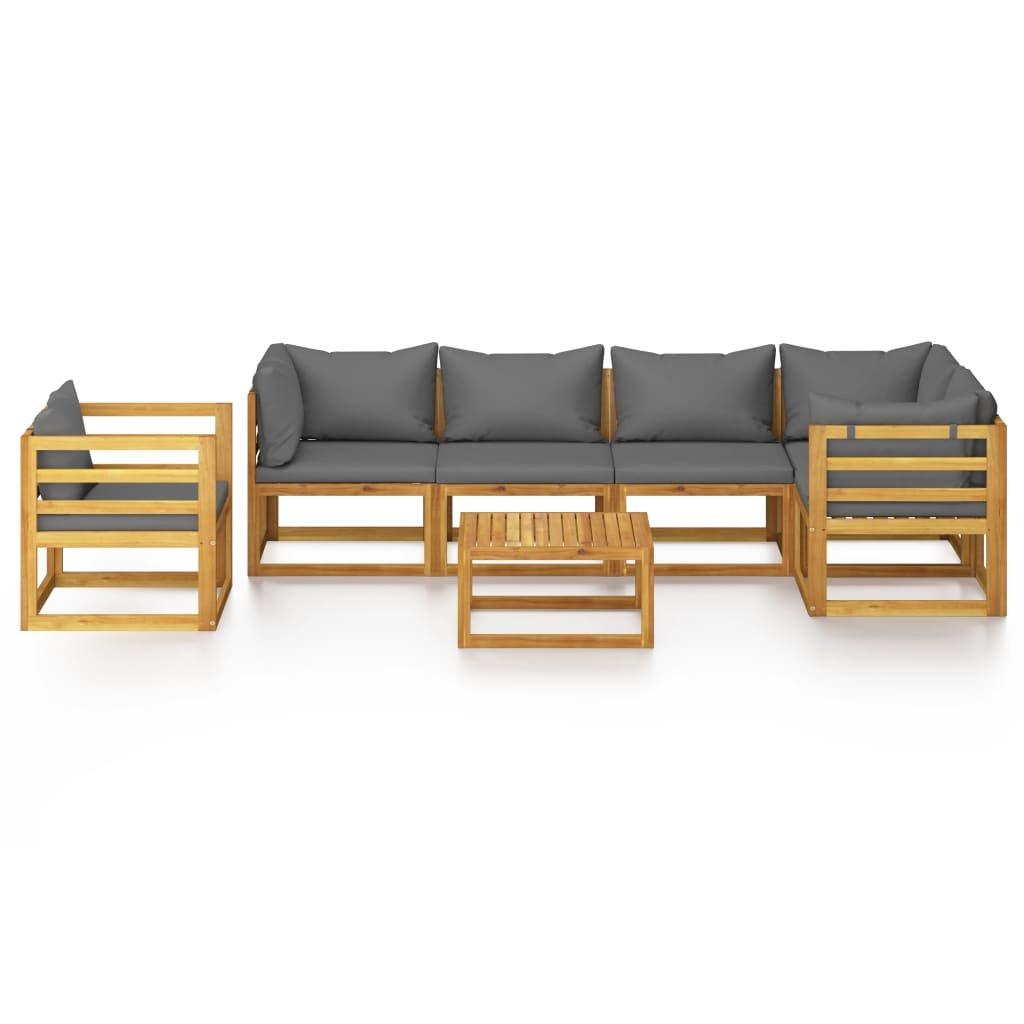 VidaXL Mobilier de jardin bois d'acacia  