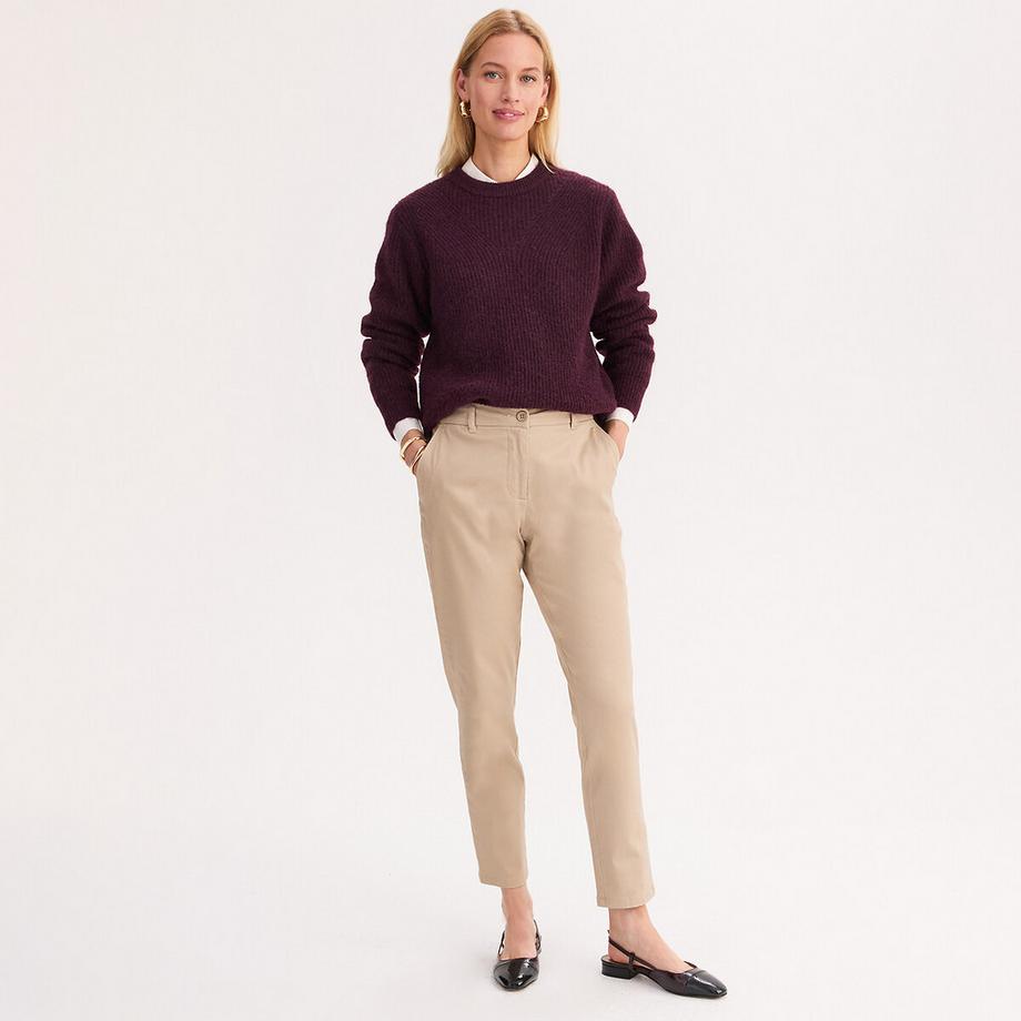 La Redoute Collections Pull col rond en grosse maille  