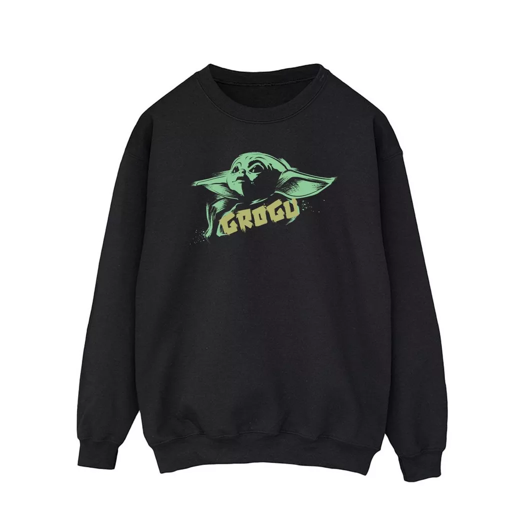 STAR WARS - The Mandalorian The Child Sweatshirt, per uomo, Nero, Größe XXL