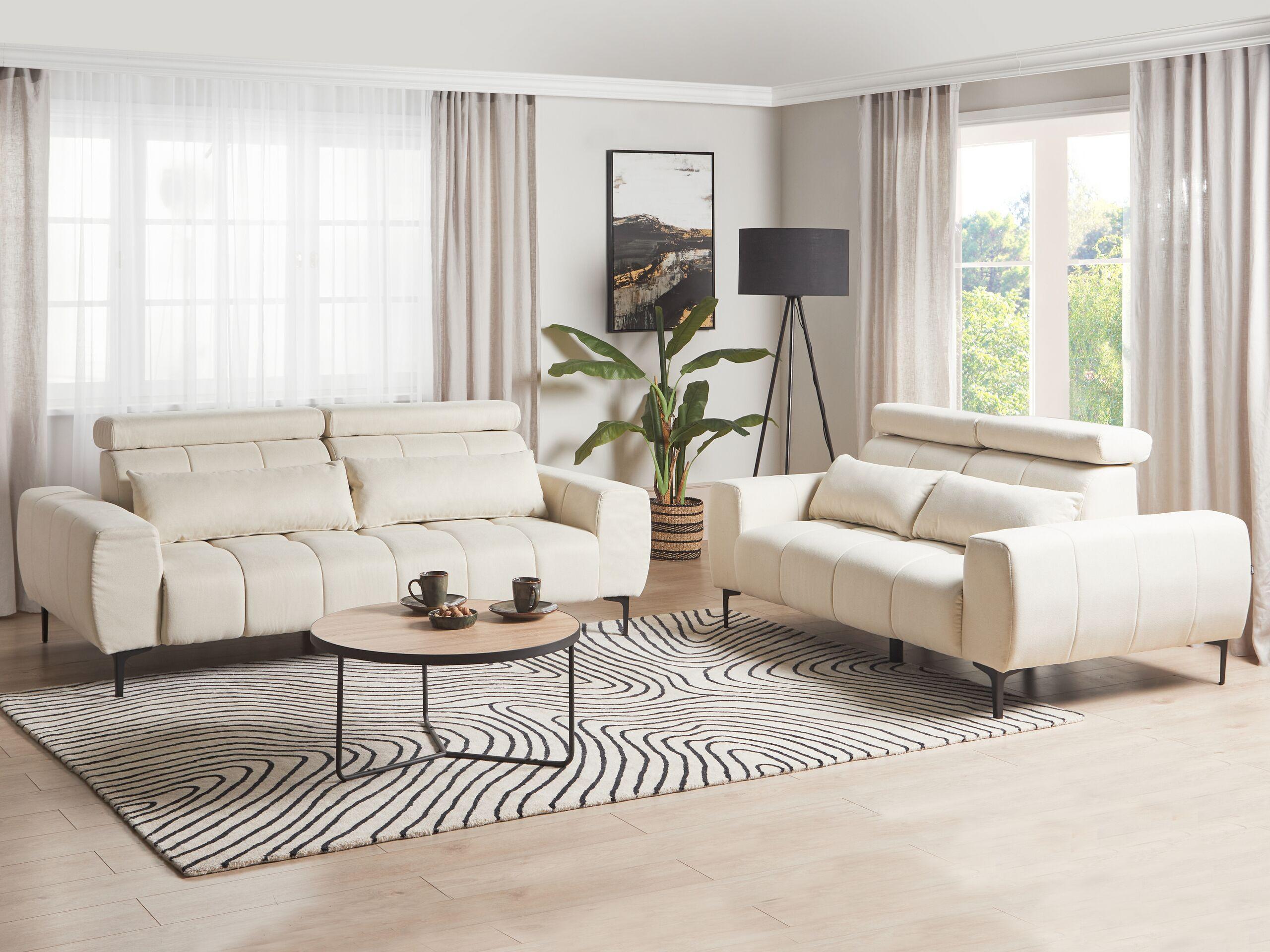 Beliani 3 Sitzer Sofa aus Polyester Modern VEGAMO  