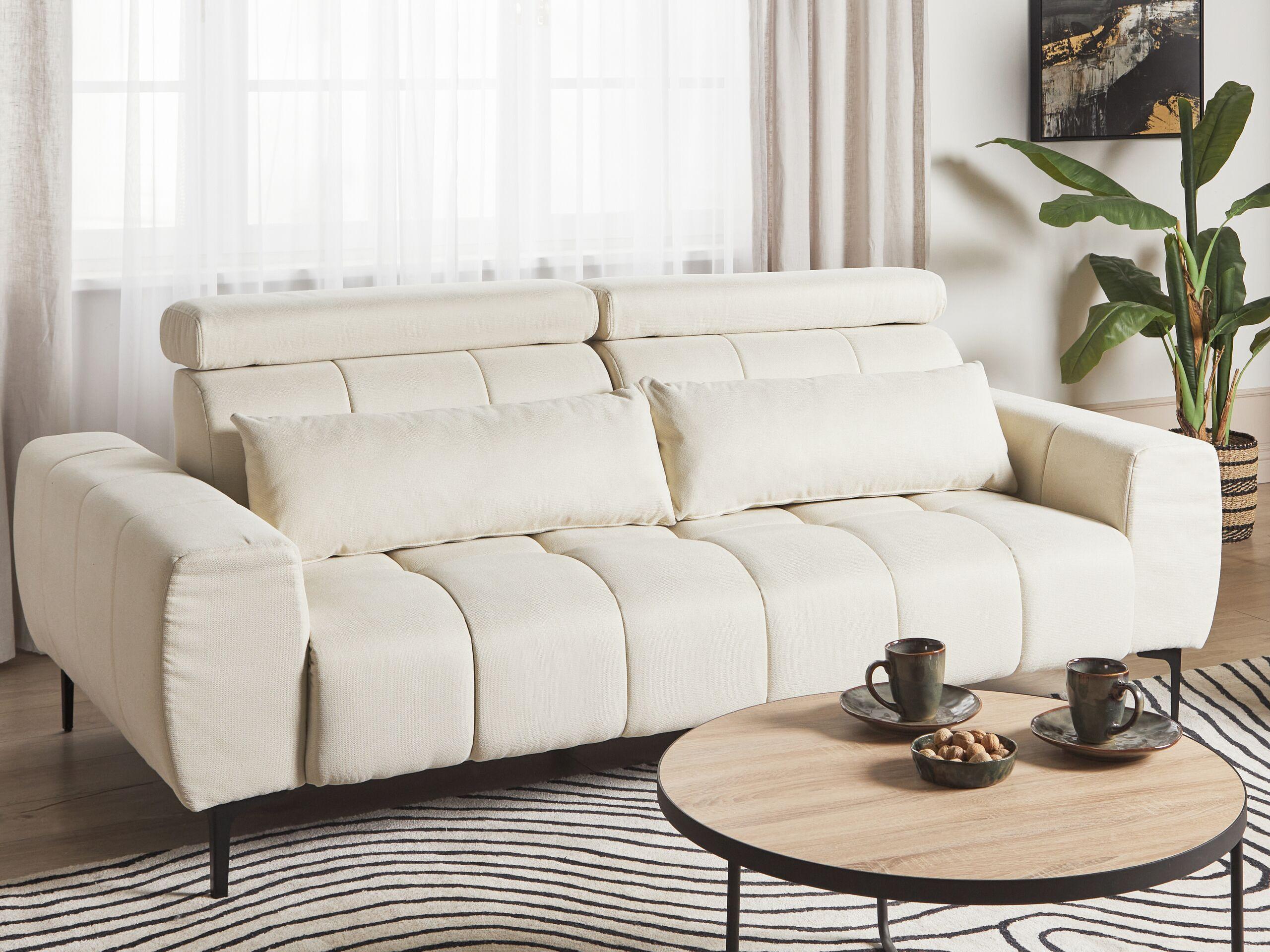 Beliani 3 Sitzer Sofa aus Polyester Modern VEGAMO  