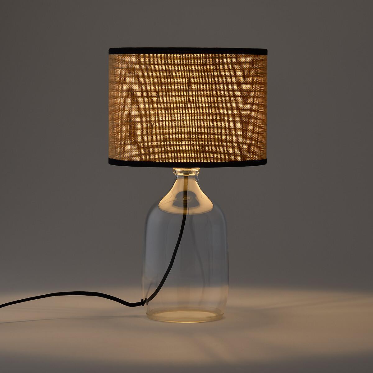 La Redoute Intérieurs Lampe à poser verre et lin  