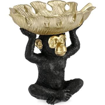 Oggetto decorativo Scimmia Mira nero Monsterabla oro 24