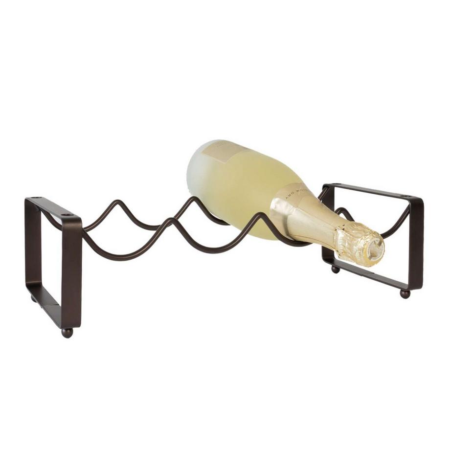 Weinregal aus Eisen für 4 Weinflaschen - Stapelbar