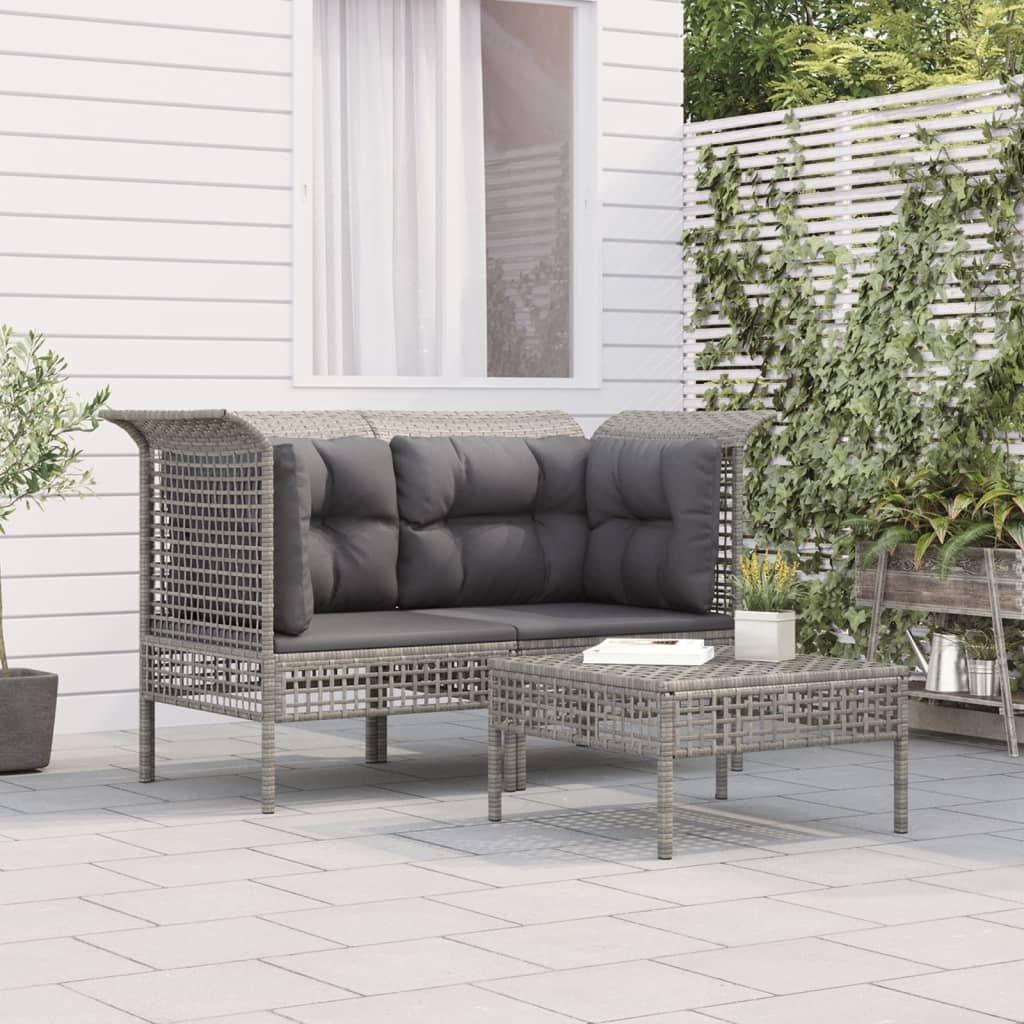 VidaXL set salotto da giardino Polirattan  