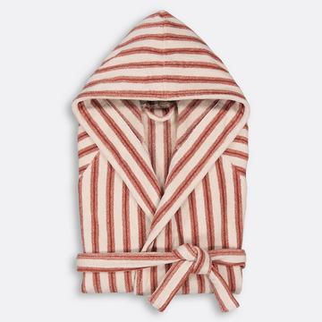 Peignoir capuche éponge velours