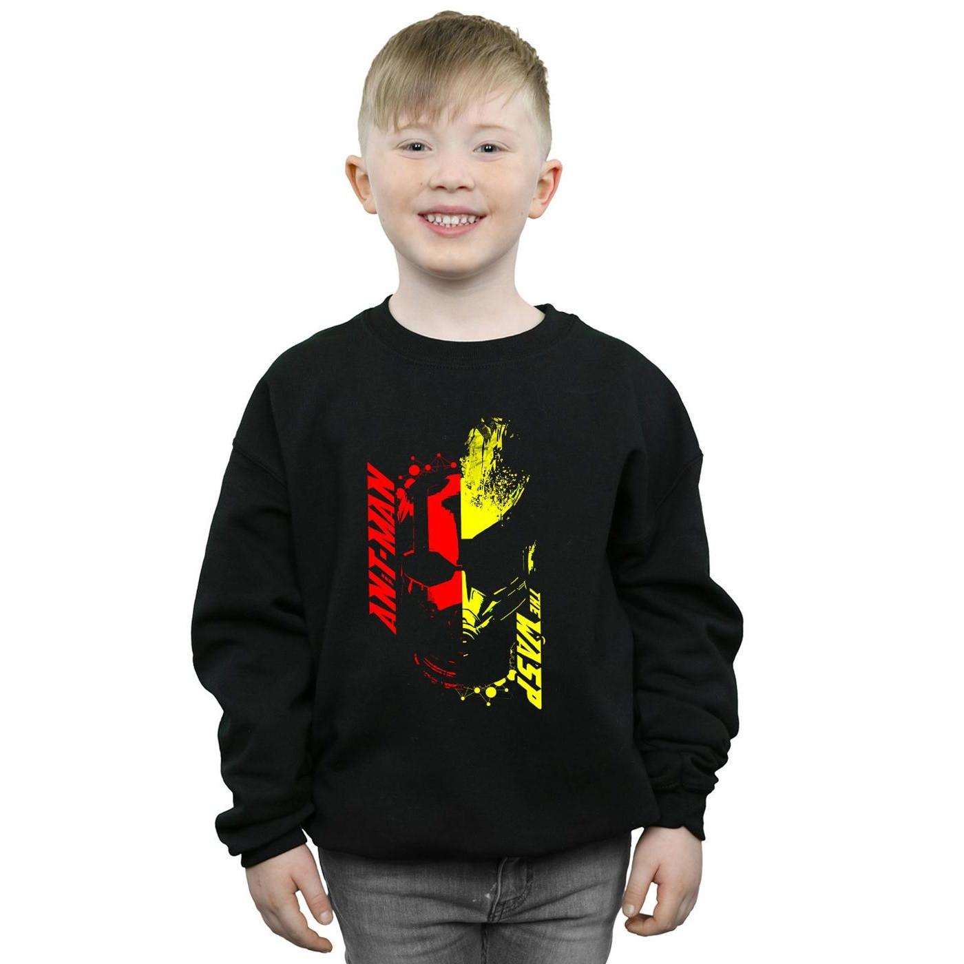 MARVEL  AntMan And The Wasp Split Face Sweatshirt 