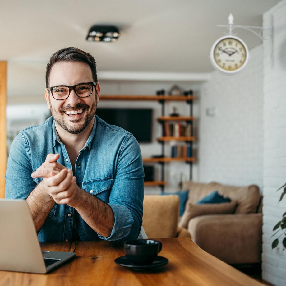 B2X Horloge de gare double face en blanc  