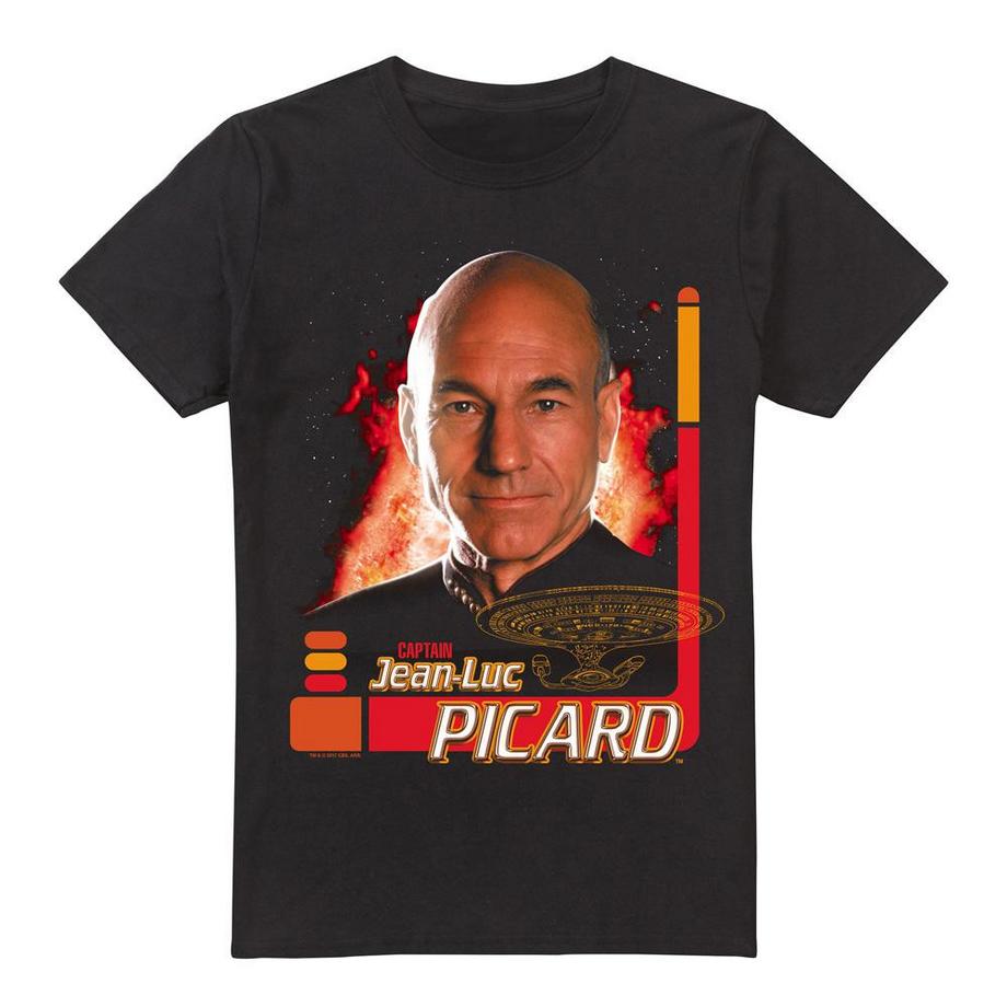 Star Trek Captain Jean-Luc Picard T-Shirt Imprimé  