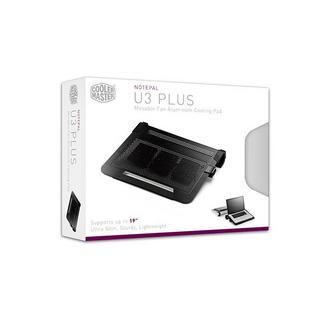 Cooler Master  NotePal U3 Plus système de refroidissement pour ordinateurs portables 48,3 cm (19") 1800 tr/min Noir 