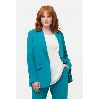 Ulla Popken  Blazer con revers, tasche con patta e abbottonatura 