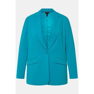 Ulla Popken  Blazer avec col à revers, poches à rabat et fermeture 1 bouton 