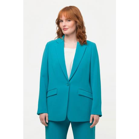 Ulla Popken  Blazer avec col à revers, poches à rabat et fermeture 1 bouton 