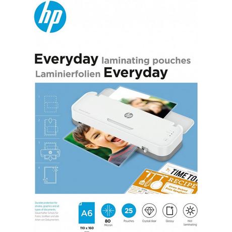 HPINC HP Everyday Laminating Pouches, A6, 80 Micron  