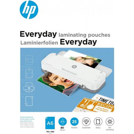 HPINC HP Everyday Laminating Pouches, A6, 80 Micron  
