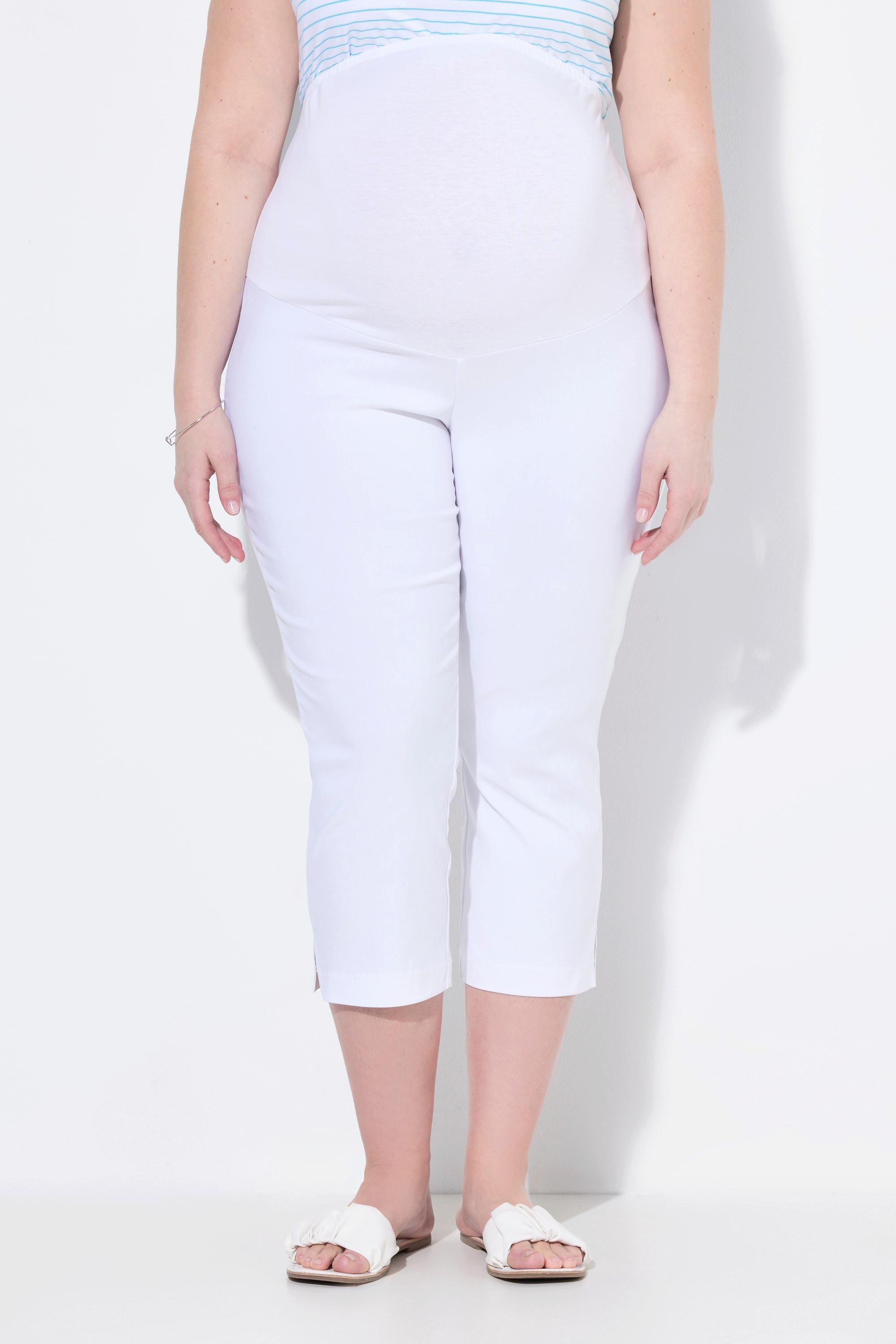 Ulla Popken Bellieva Pantaloni premaman in bengalina lunghezza polpaccio con inserto elastico  