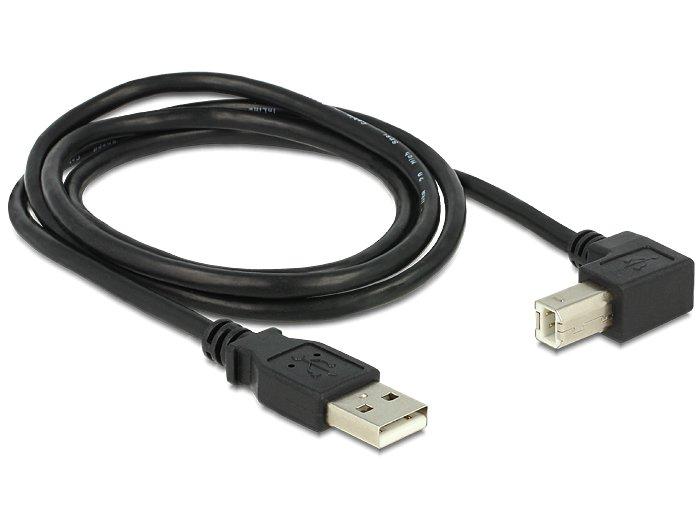 DeLock  1m, USB 2.0-A - USB 2.0-B USB Kabel USB A USB B Schwarz 