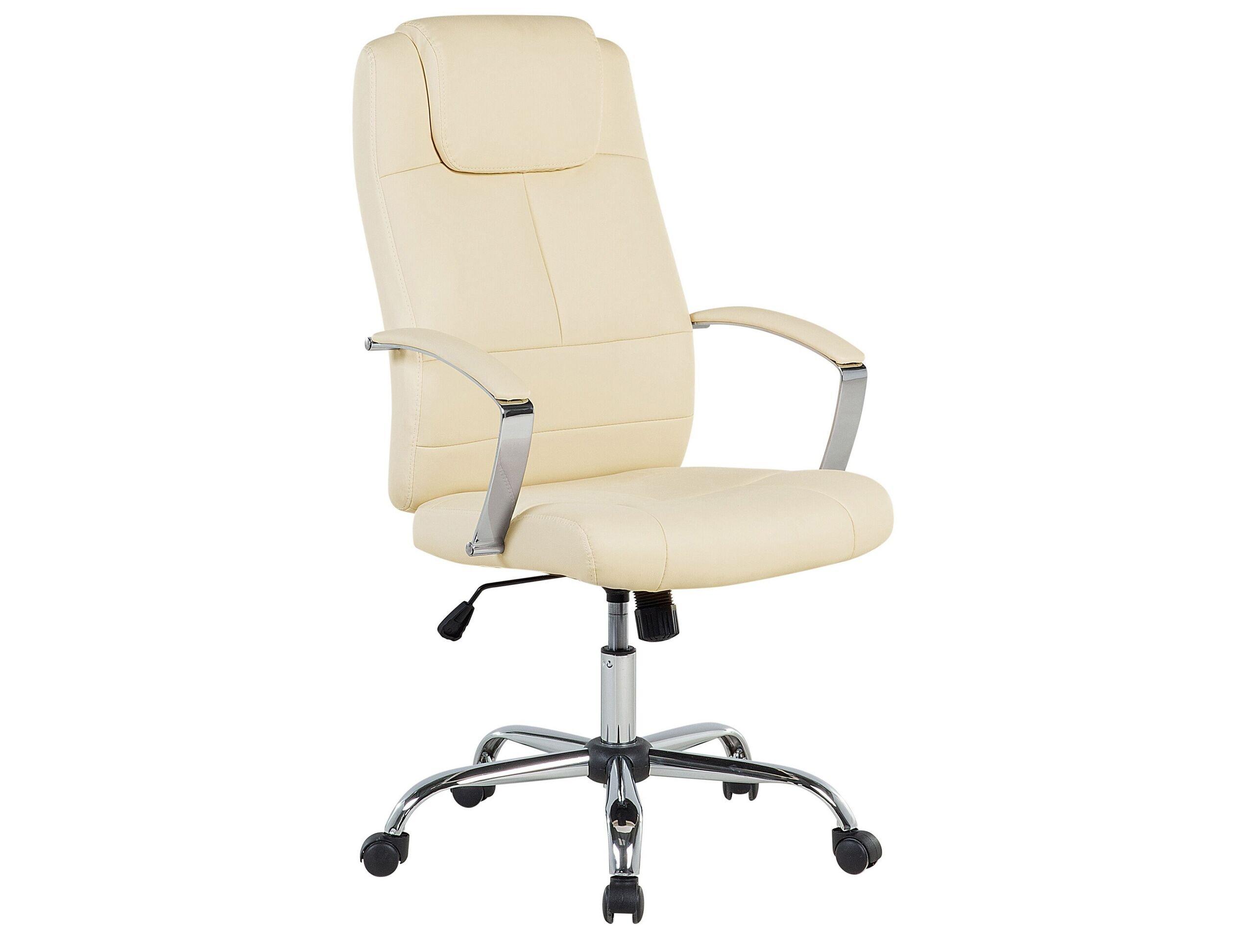 Beliani Fauteuil de bureau en Cuir PU Rétro WINNER  