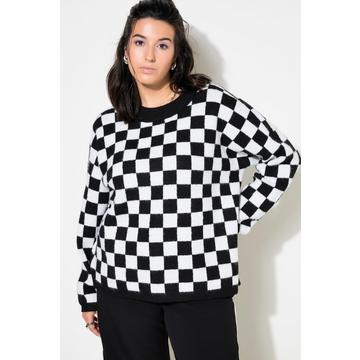 Pull oversize à carreaux. Coupe Boxy Shape