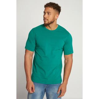 JP1880  T-shirt Basic en coton peigné, col rond vert bouteille 