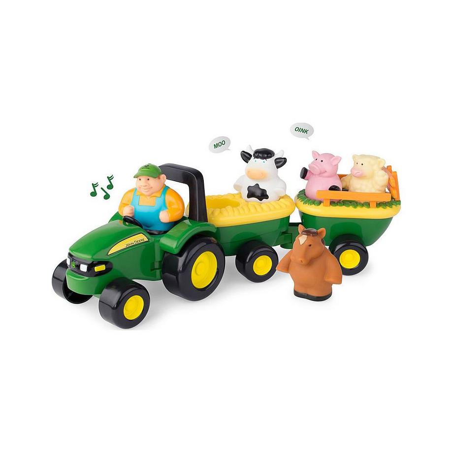 TOMY  Tiergeräusche Heuwagen 