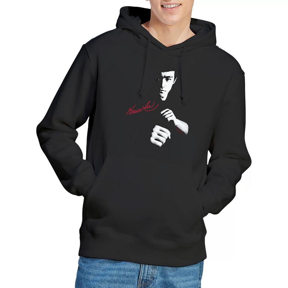 Bruce Lee The Dragon Awaits Felpa Con Cappuccio  
