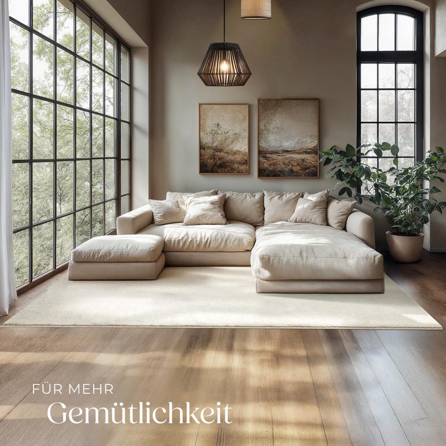 Tectake Tapis à poils ras SOFT ZONE surface douce  