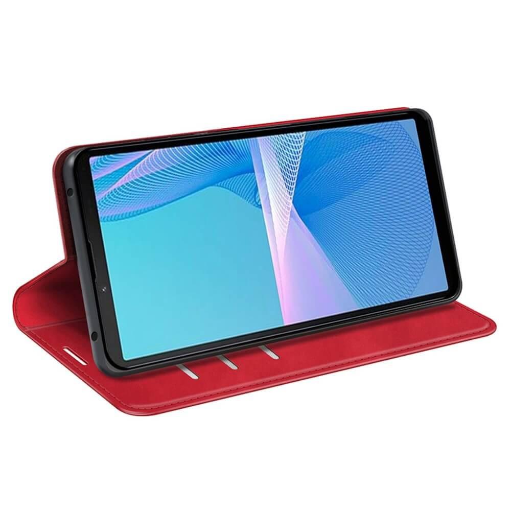 Cover-Discount  Sony Xperia 10 IV - Stand Flip Case Cover blu 