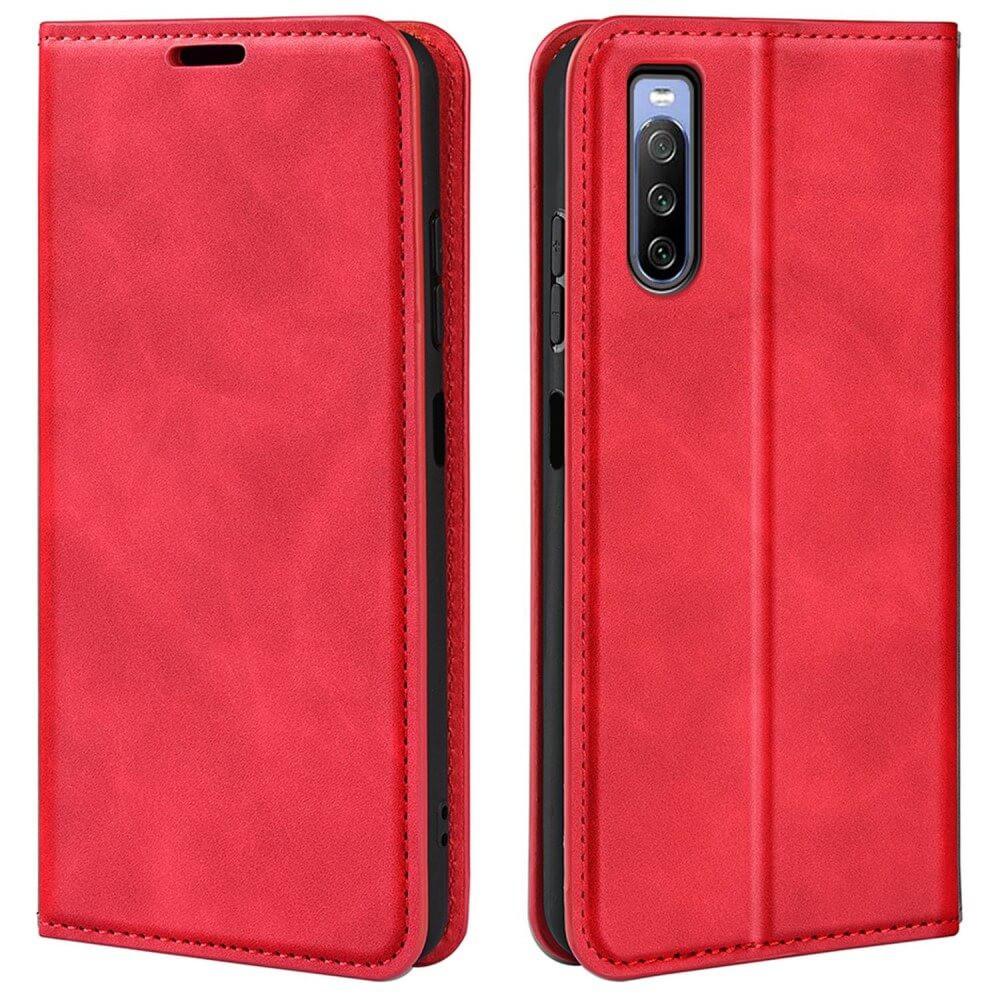 Cover-Discount  Sony Xperia 10 IV - Stand Flip Case Cover blu 