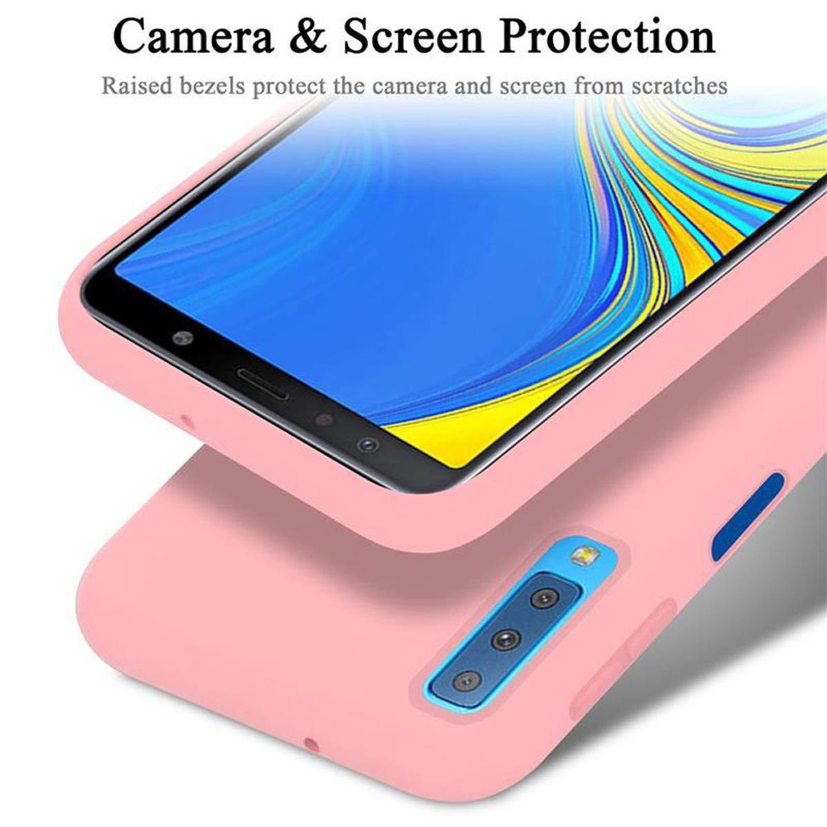 Cadorabo  Housse compatible avec Samsung Galaxy A7 2018 - Coque de protection en silicone TPU flexible 