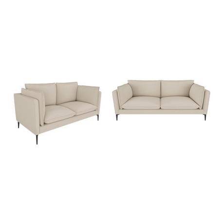 Vente-unique Sofas 3-Sitzer & 2-Sitzer - Cord - Beige - KESTREL  