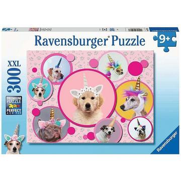 Puzzle Knuffige Einhorn-Hunde (300XXL)