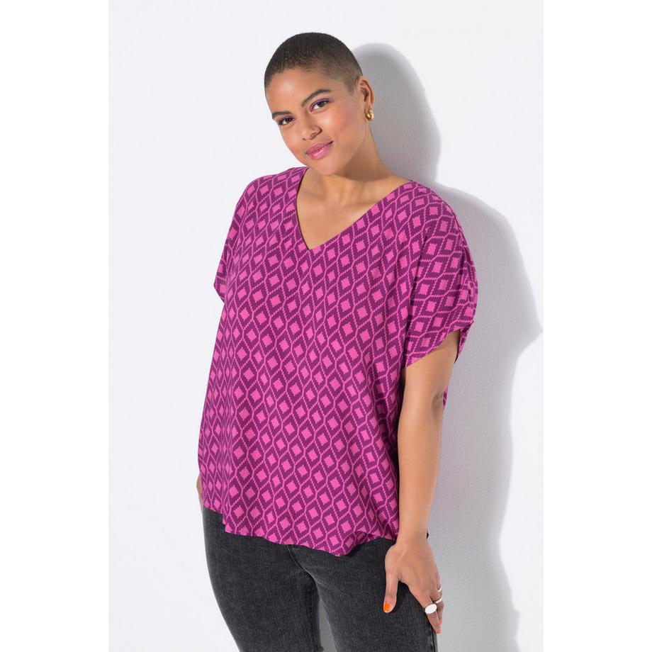 Studio Untold Oversized Rauten Blusenshirt  