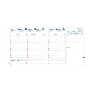 Quo Vadis - Einlagen Terminkalender - 2025 - Executif - Die Woche Planning - Französisch - Dez/Dez - 16x16 cm - Clairefontaine-Papier Weiß - Hergestellt in Frankreich