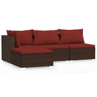 VidaXL Garten-lounge-set poly-rattan  