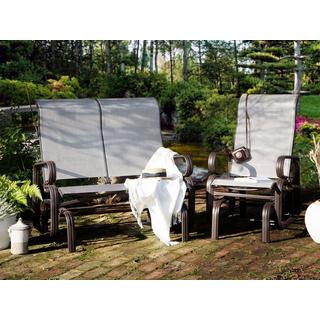 Beliani Chaise de jardin en Aluminium Rétro BORGIO  