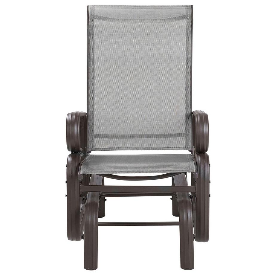 Beliani Gartenstuhl aus Aluminium  BORGIO  