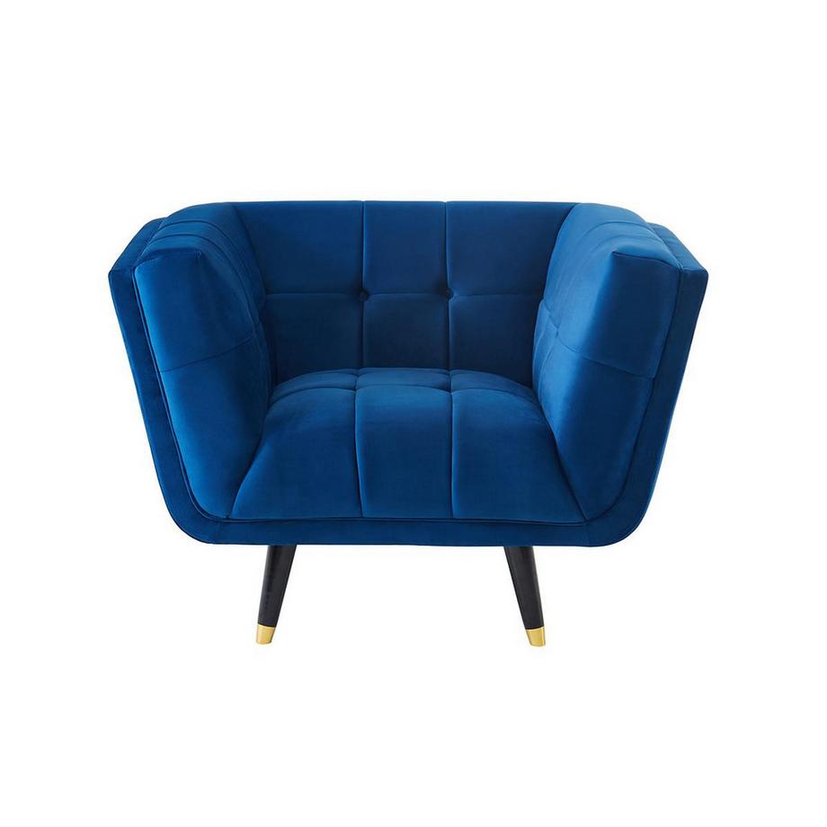 Vente-unique Fauteuil SAMANTHA II en velours  