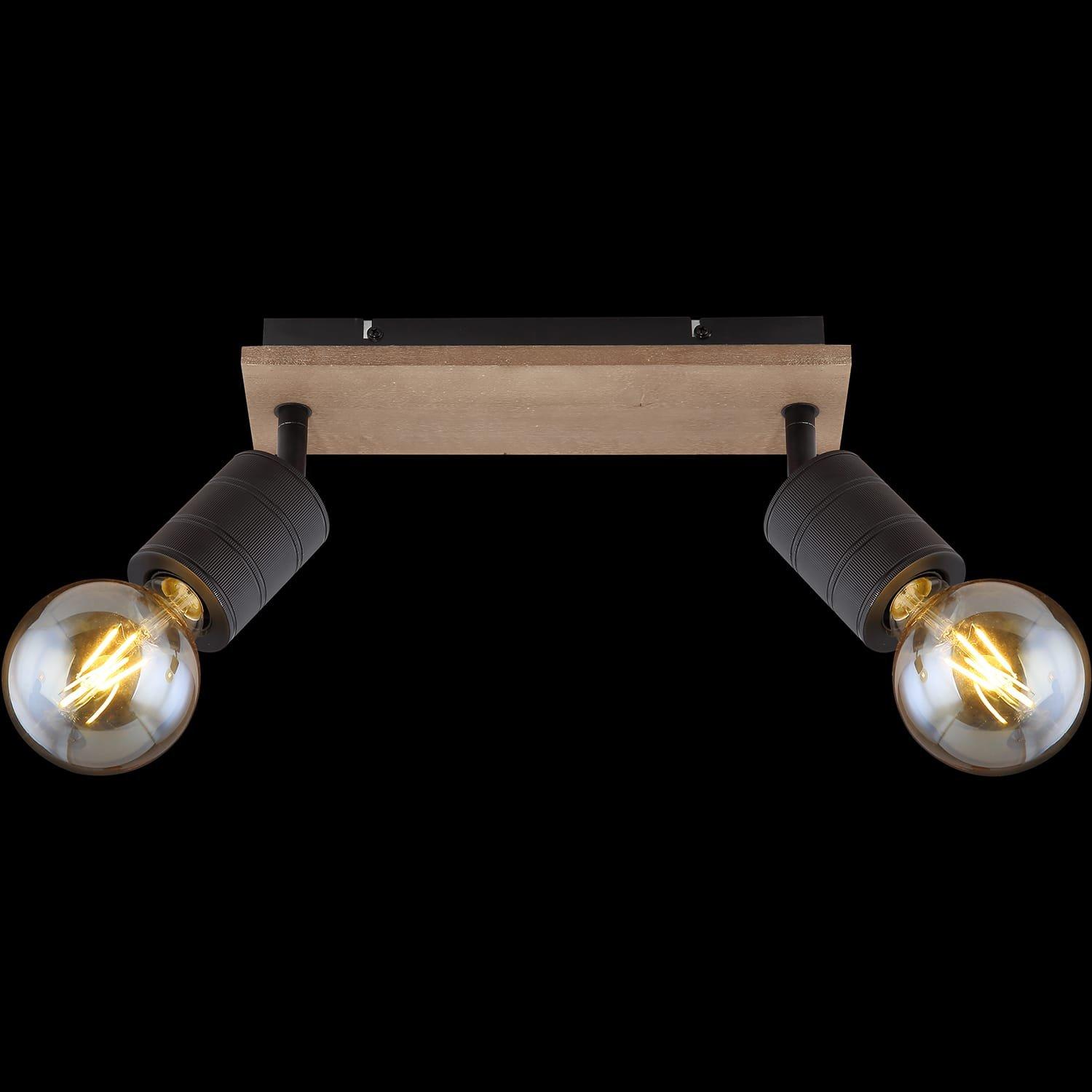 mutoni Strahler Josella Holz dunkel 2xE27  