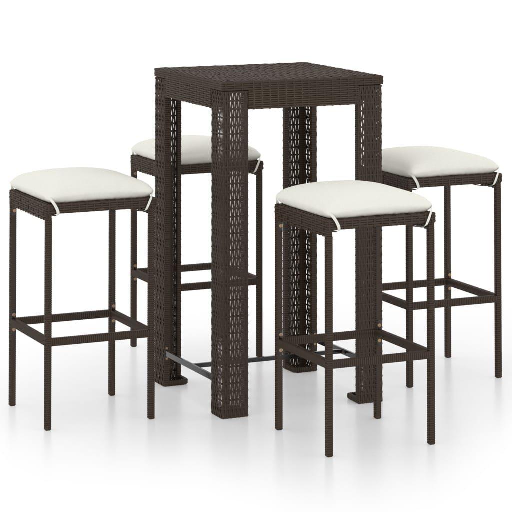 VidaXL Bar-set poly-rattan  