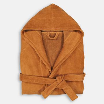 Peignoir capuche éponge velours 450 g/m2