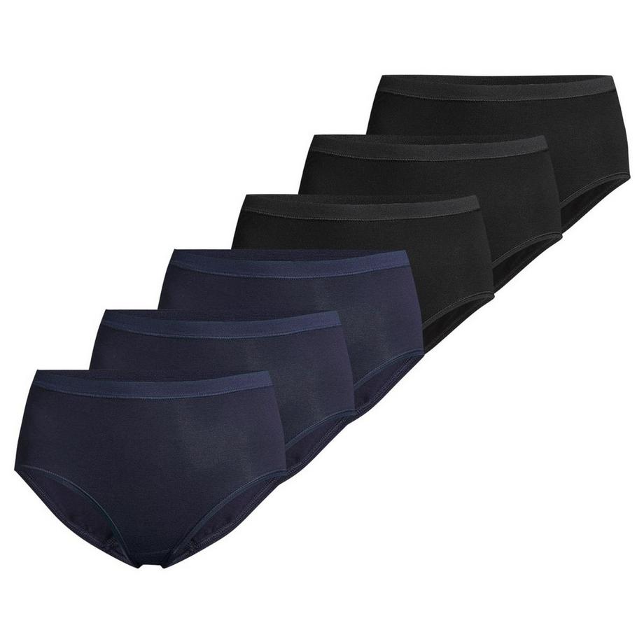 6er Pack Feinripp - Maxi Slip