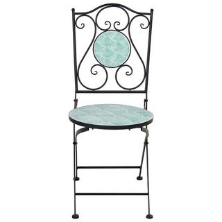 Beliani Lot de 2 chaises de jardin en Métal Méditerranéen ANAPO  