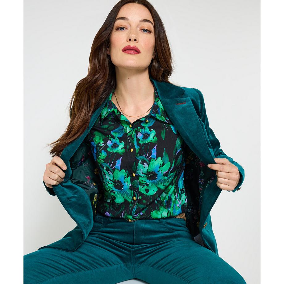 Joe Browns Moleskin Velvetjacke mit Ziernähten  