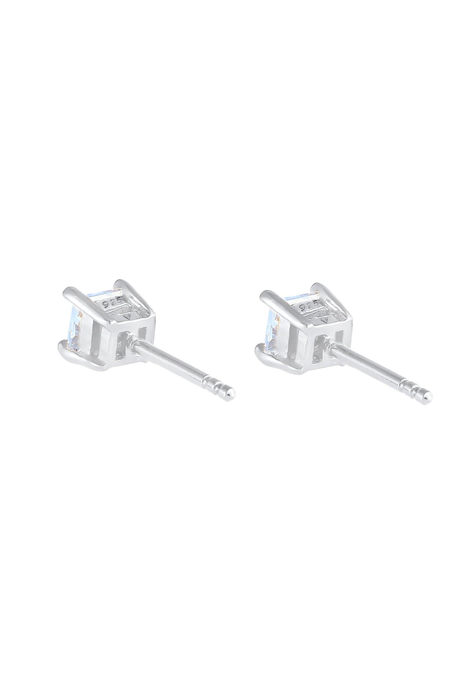 Kuzzoi  Ohrringe Ohrstecker Quadrat Zirkonia 925 Sterling Silber 