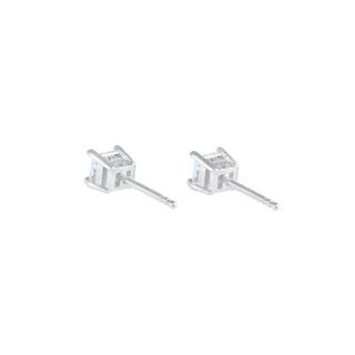 Kuzzoi  Ohrringe Ohrstecker Quadrat Zirkonia 925 Sterling Silber 