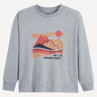 La Redoute Collections  Shirt mit langen Ärmeln und Bergmotiv 