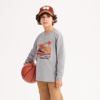 La Redoute Collections  Shirt mit langen Ärmeln und Bergmotiv 