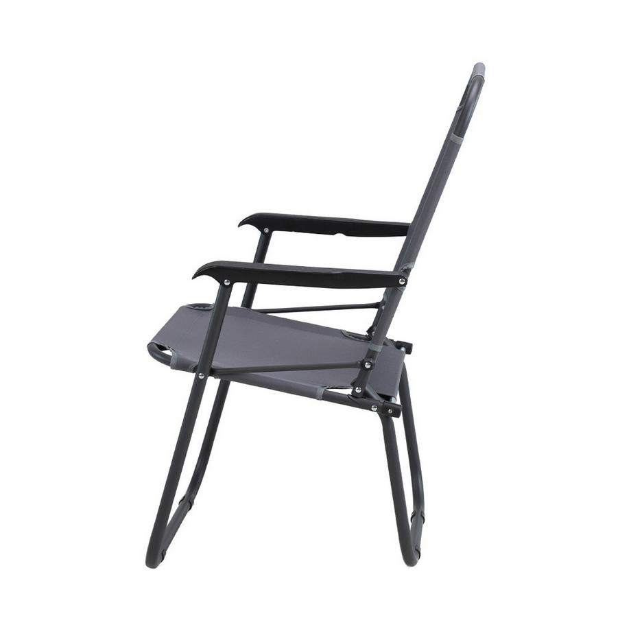 Contini  Chaise de plage anthracite 